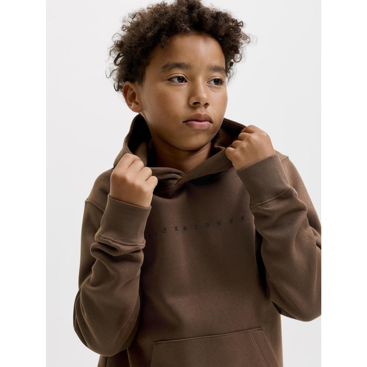 Jack & Jones Cocoa Jjestar Jj Sweat Hette Noos Jnr