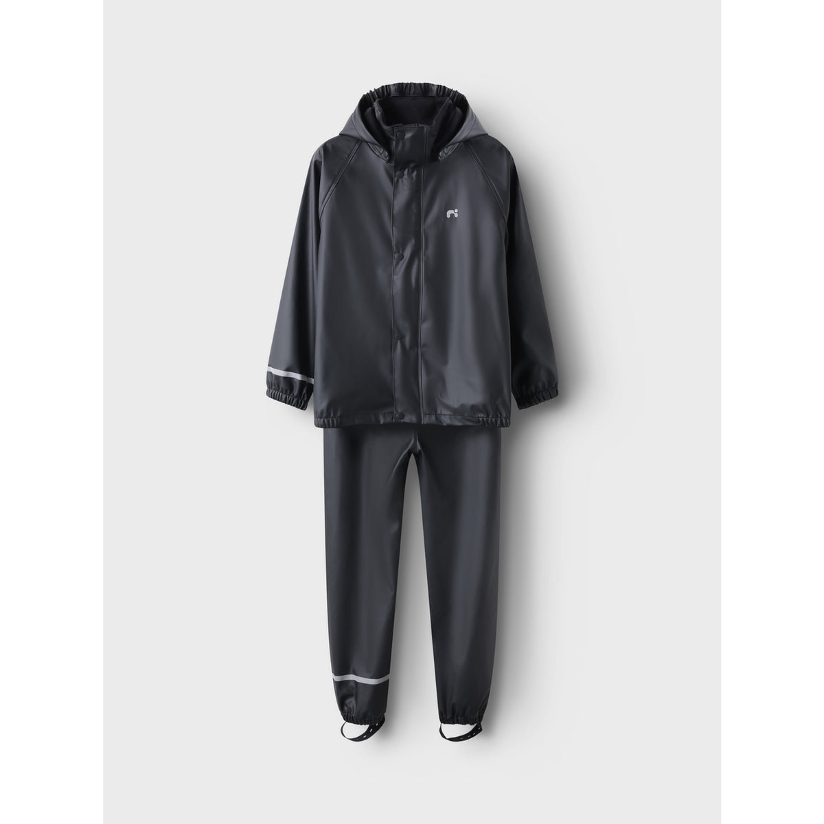 Name It Black Nkndry10 Rain Sett Fo Noos