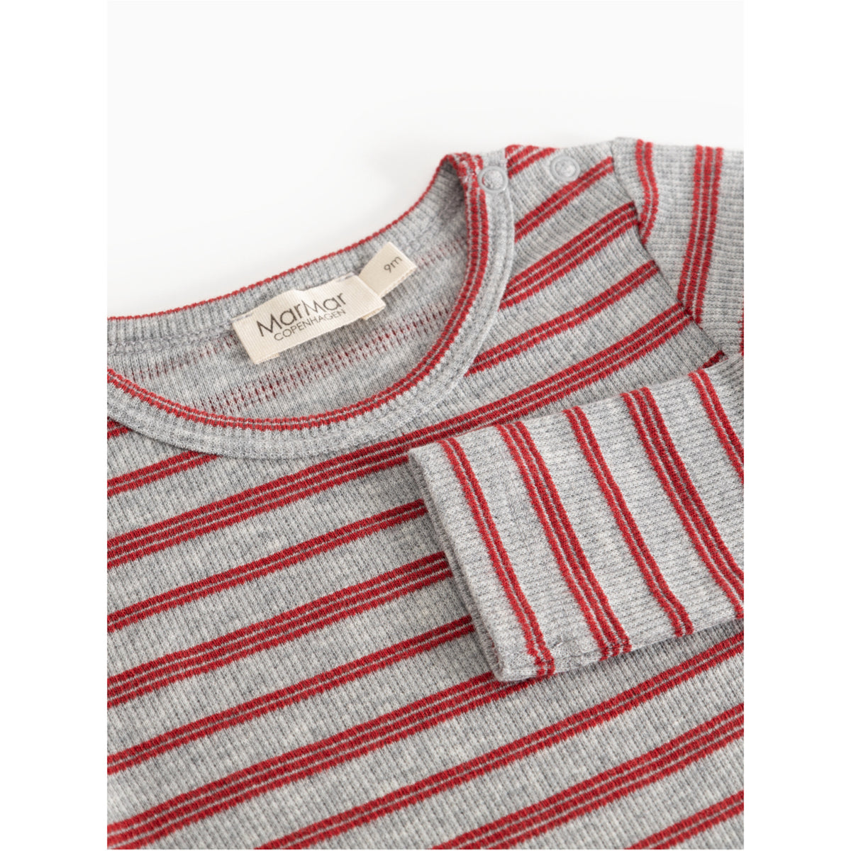 MarMar Modal Fine Rib Cherry Stripe Benedicte Body