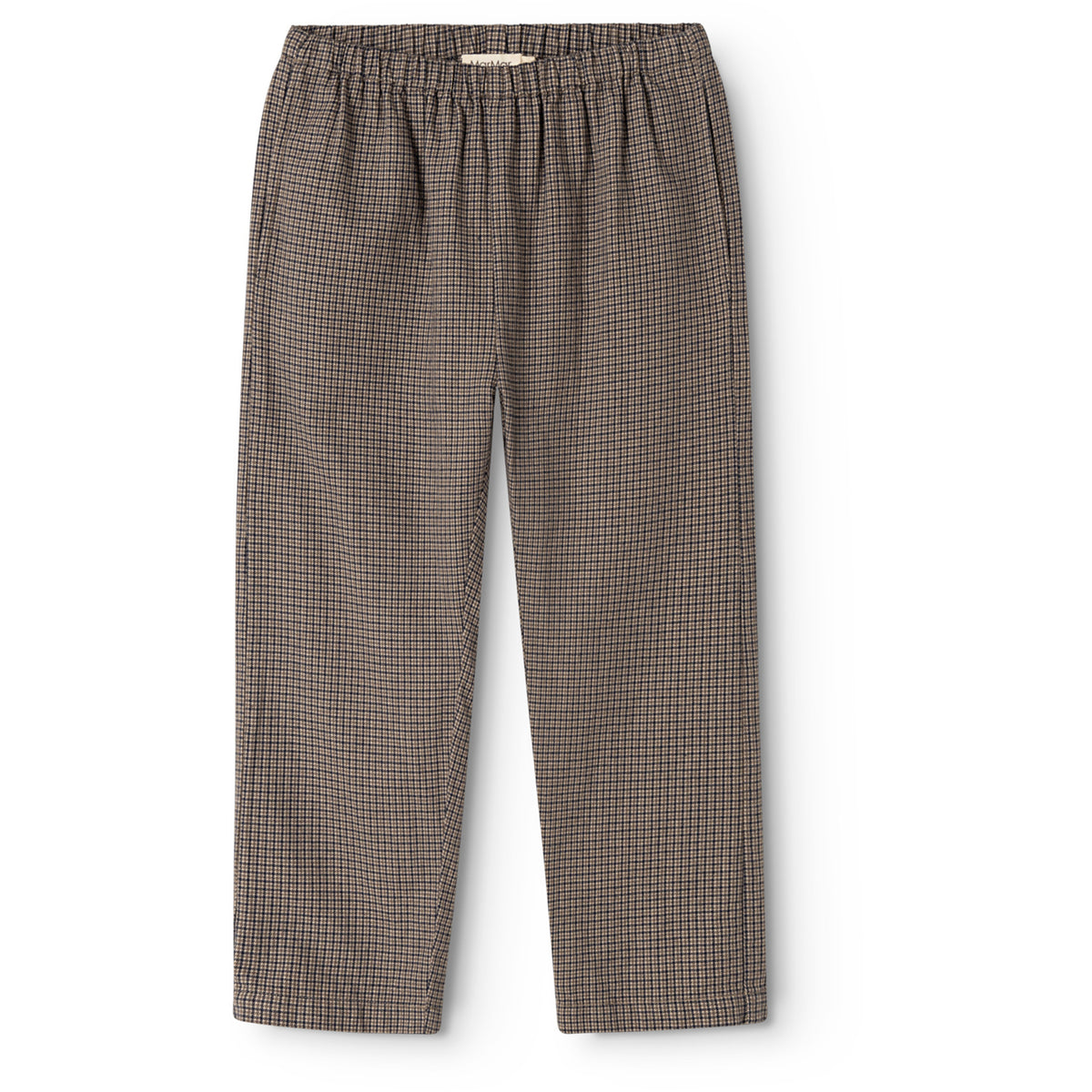 MarMar Structured Soft Cotton Houndstooth Check Panto Bukser