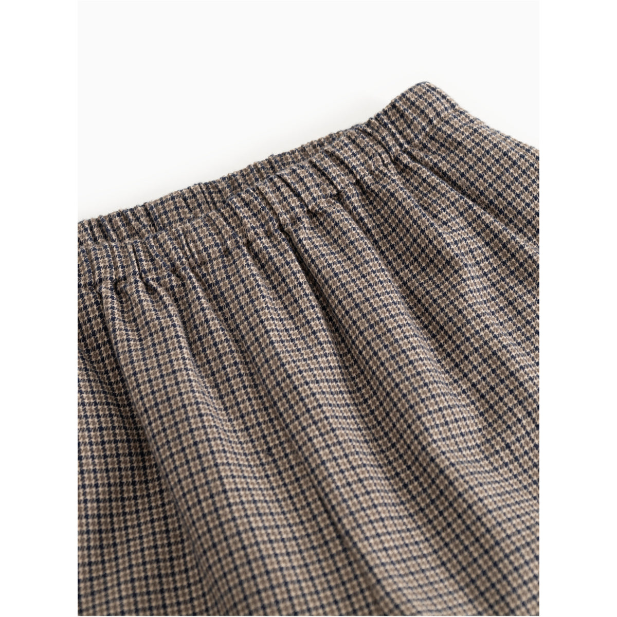 MarMar Structured Soft Cotton Houndstooth Check Panto Bukser