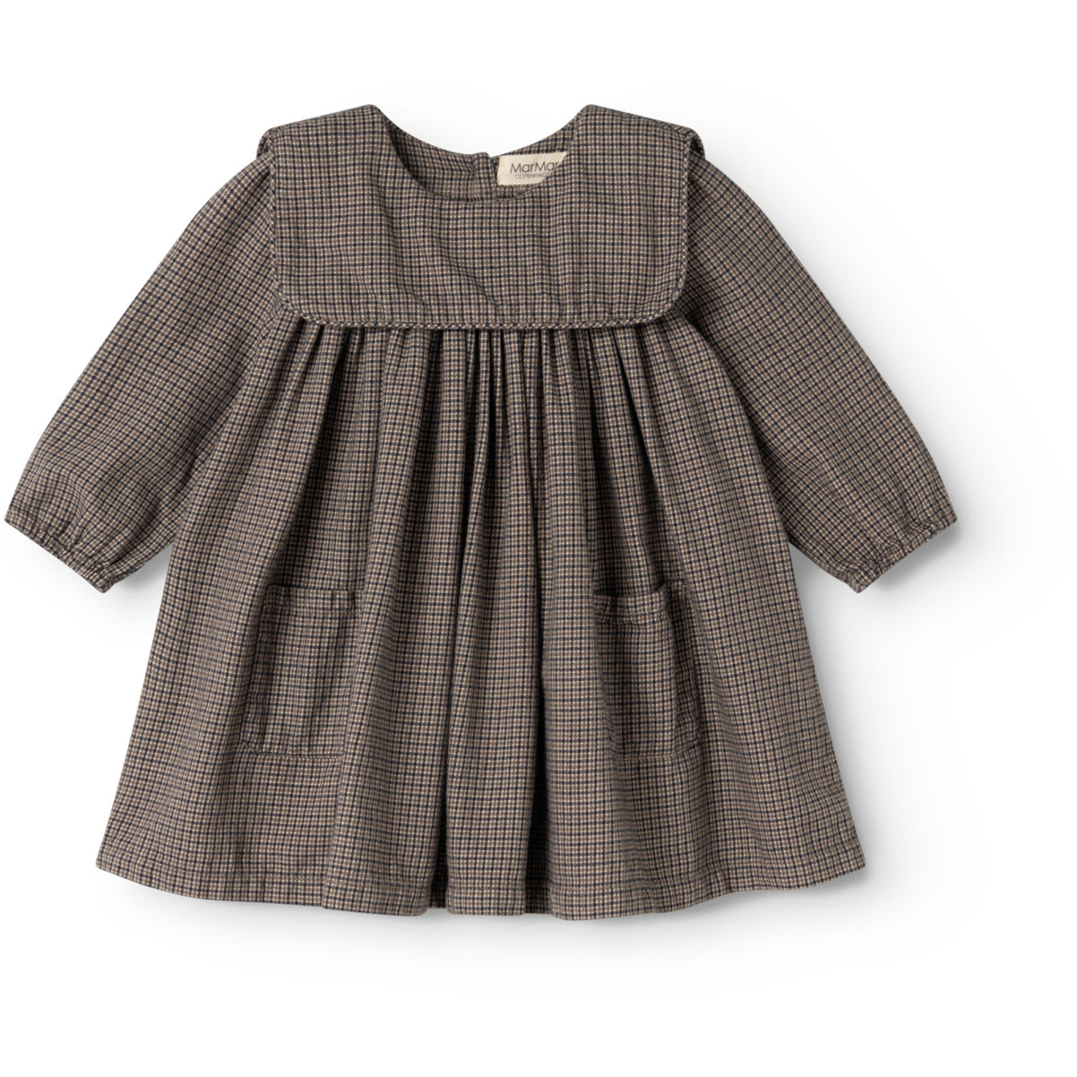 MarMar Structured Soft Cotton Houndstooth Check Dulle Kjole