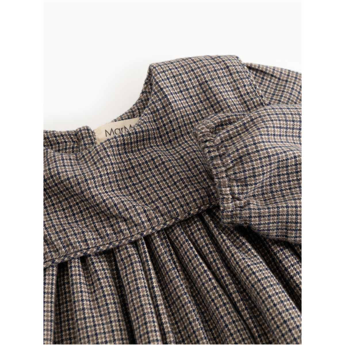 MarMar Structured Soft Cotton Houndstooth Check Dulle Kjole