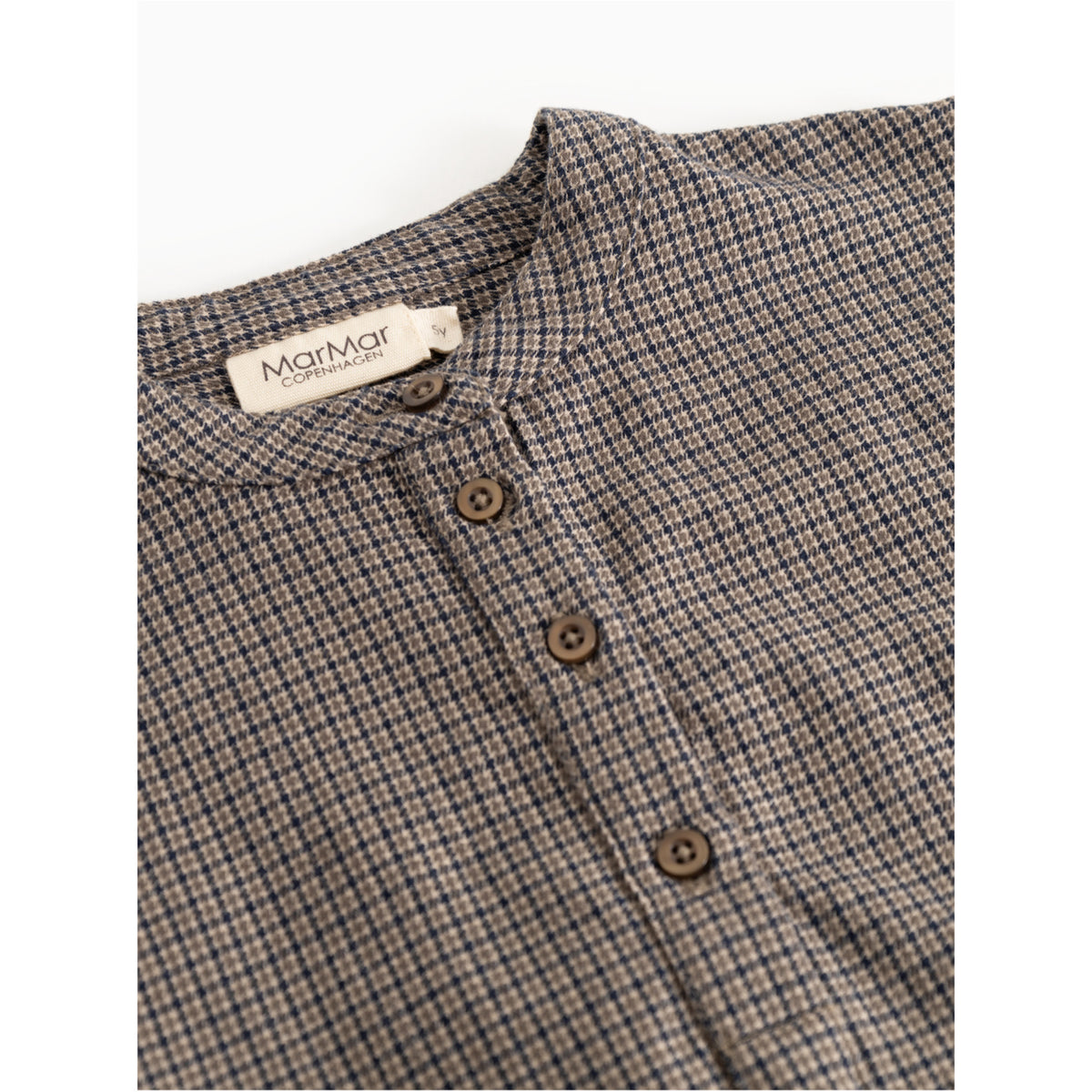 MarMar Structured Soft Cotton Houndstooth Check Tokyo Skjorte