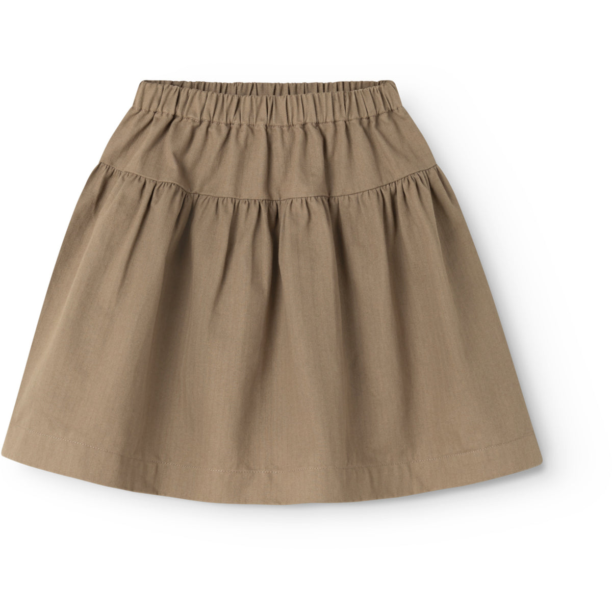 MarMar Herringbone Twill Mud Sylvia L Skjørt