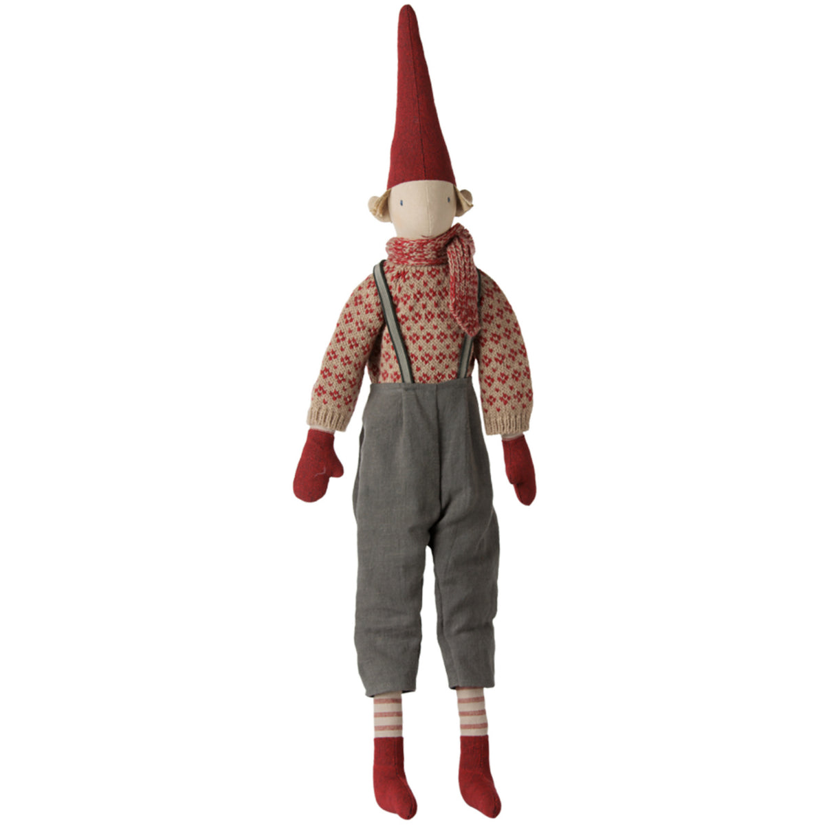Maileg Pixy, Str. 4 - Dreng - Strikket Sweater And Skjerf