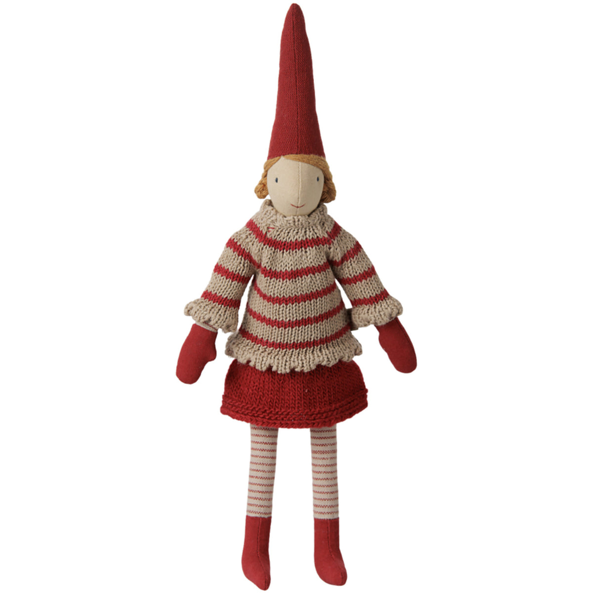 Maileg Pixy, Str. 2 - Pige - Stribet Strikket Sweater