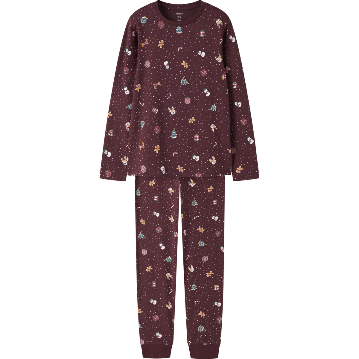 Name It Burgundy Christmas Nknvismas Ls Natttøy