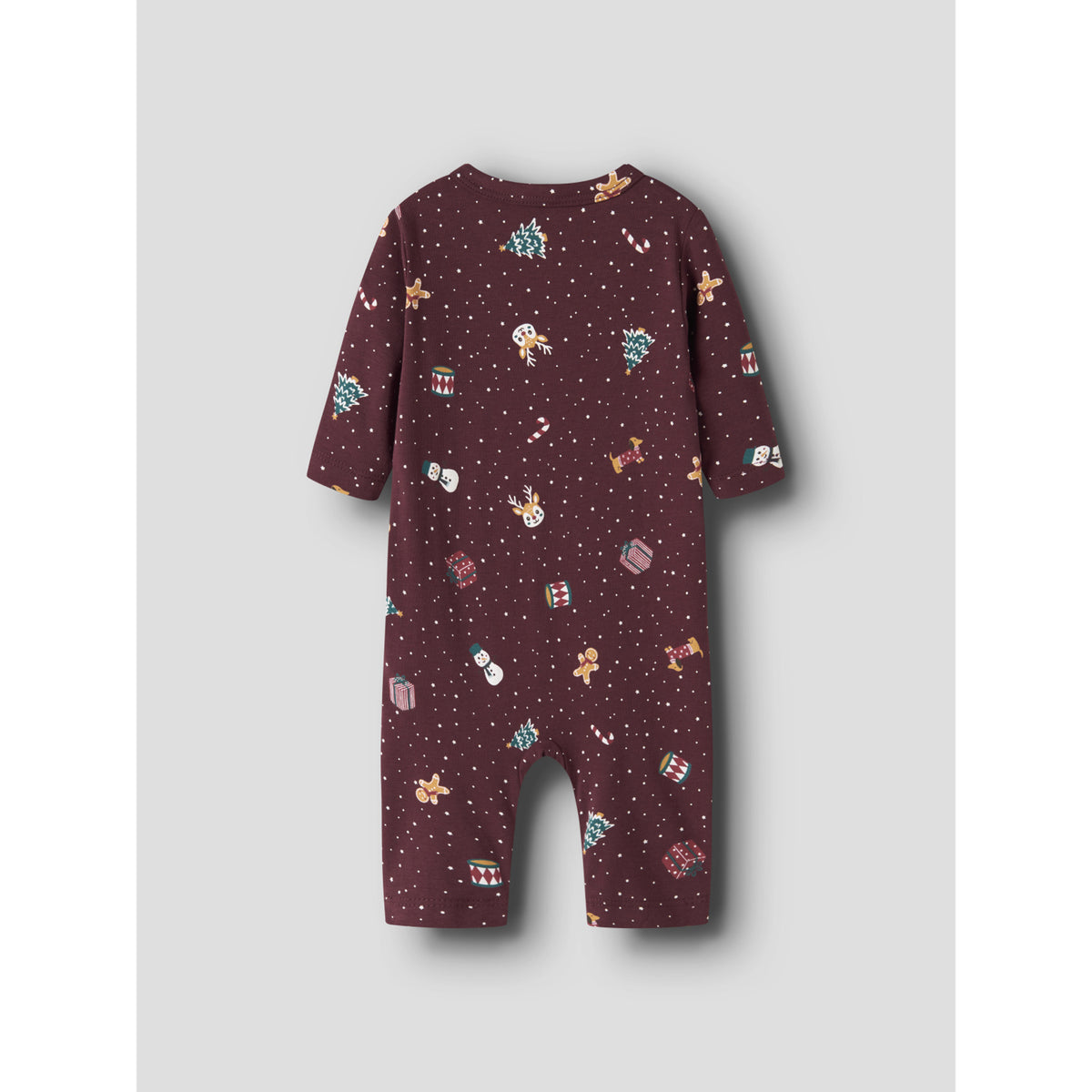 Name It Burgundy Christmas Nbnvismas Ls Natt Drakt