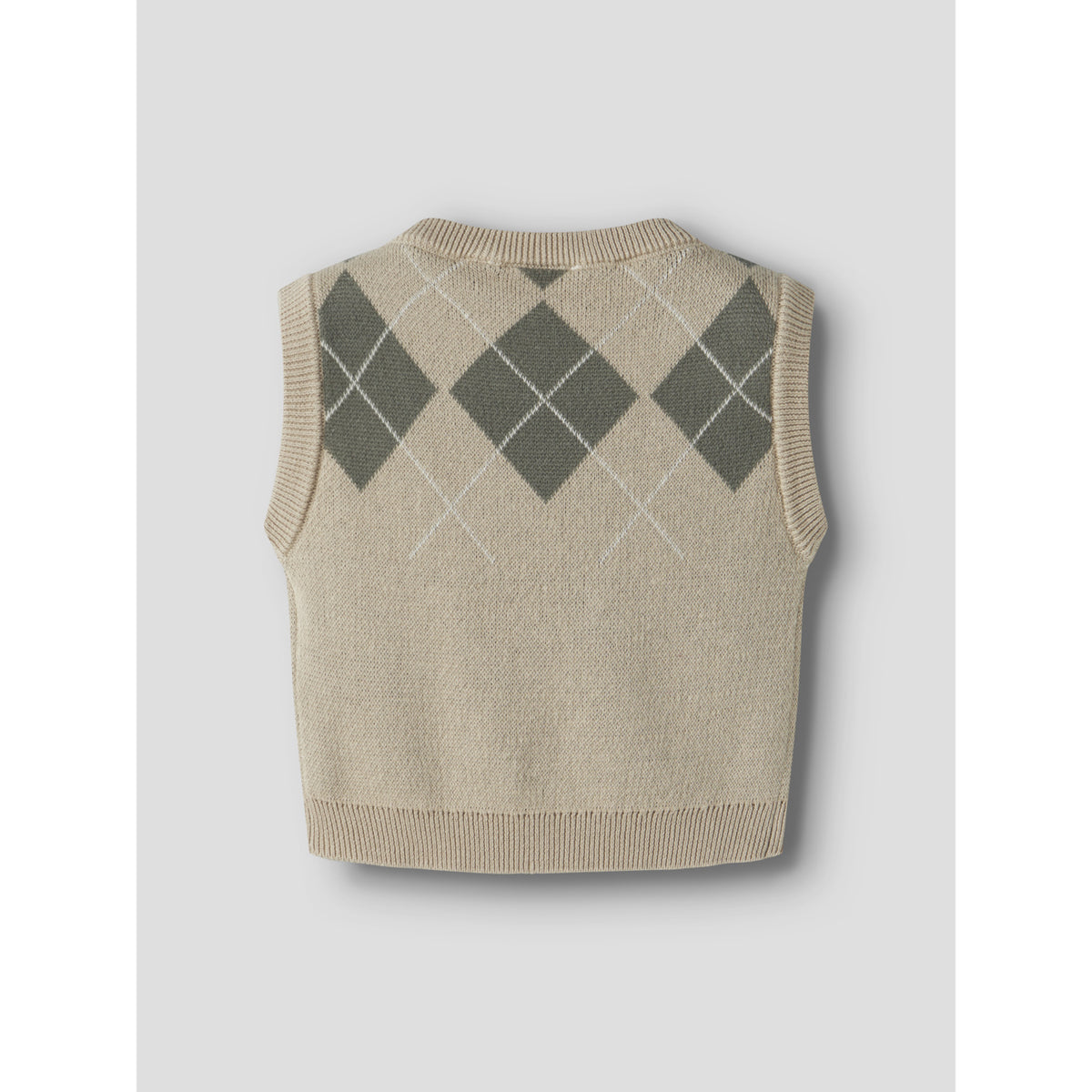 Lil'Atelier White Pepper Mulled Basil Nbmronan Strikk Vest Lil