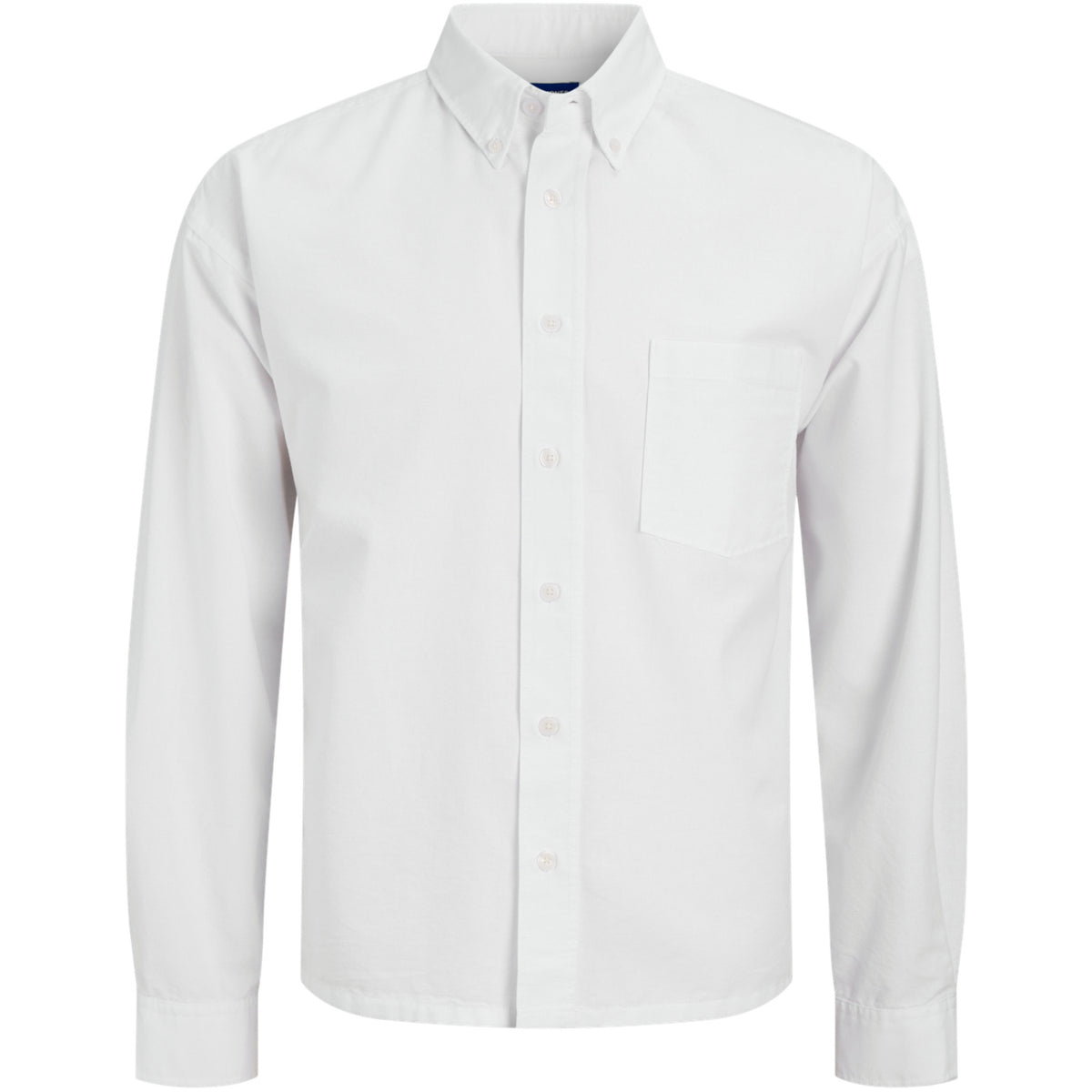 Jack & Jones White Jwhtheo Boxy Oxford Skjorte Ls Jnr