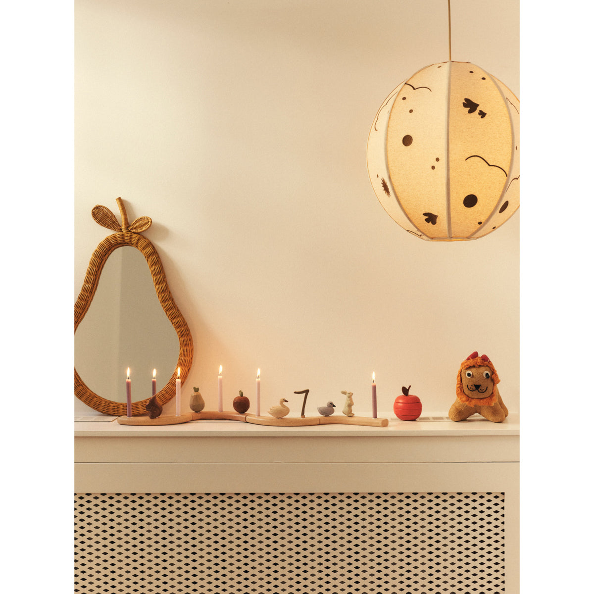 Ferm Living Natural Pear Flettet Speil