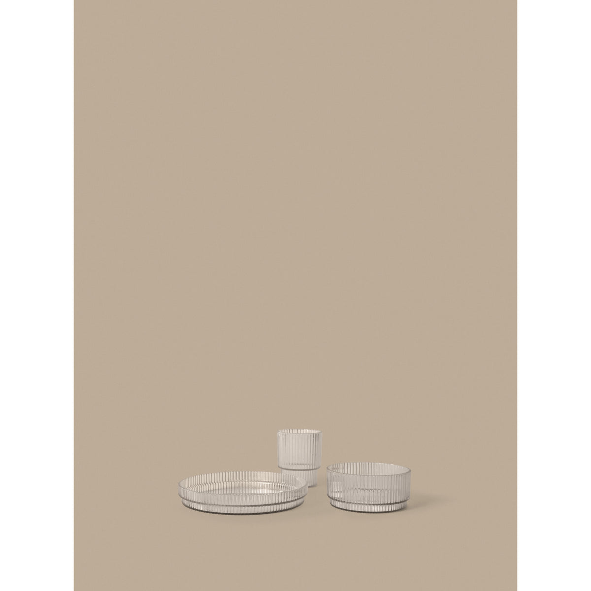 Ferm Living Clear Ripple Kids Dinner Sett
