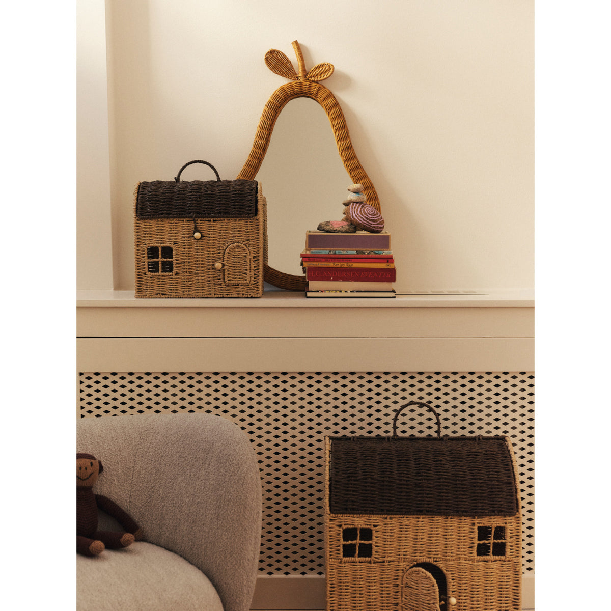 Ferm Living Natural Pear Flettet Speil