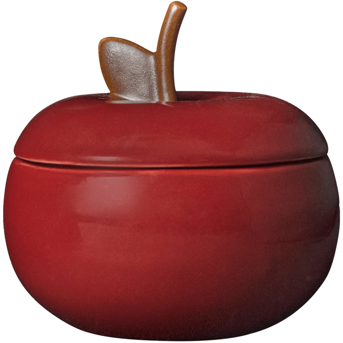 Ferm Living Deep Red Apple Ceramic Container D9.5