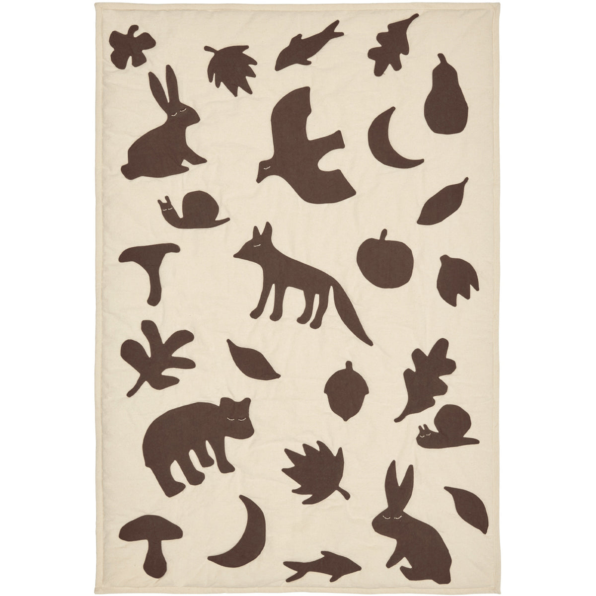 Ferm Living Off-white/Dark Chocolate Lunden Teppe