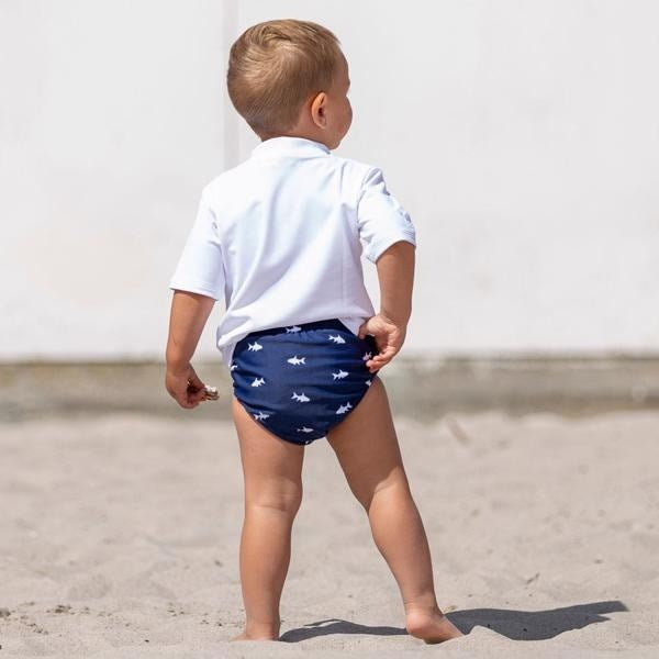 Petit Crabe Hvid Max Badebluse