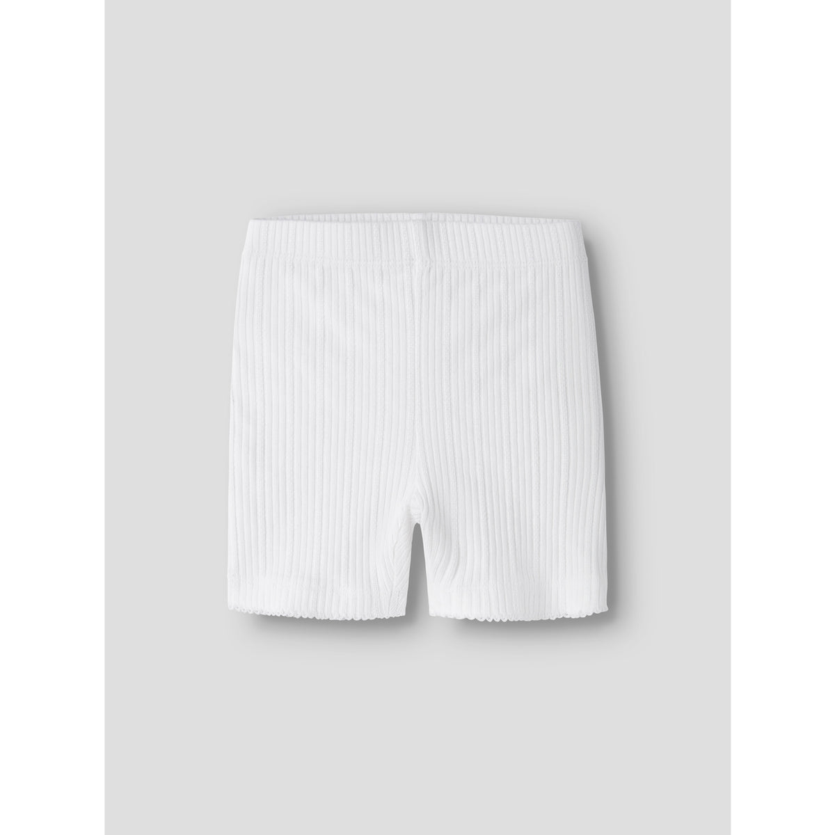 Name It Bright White Nmfjudy Slim Biker Shorts