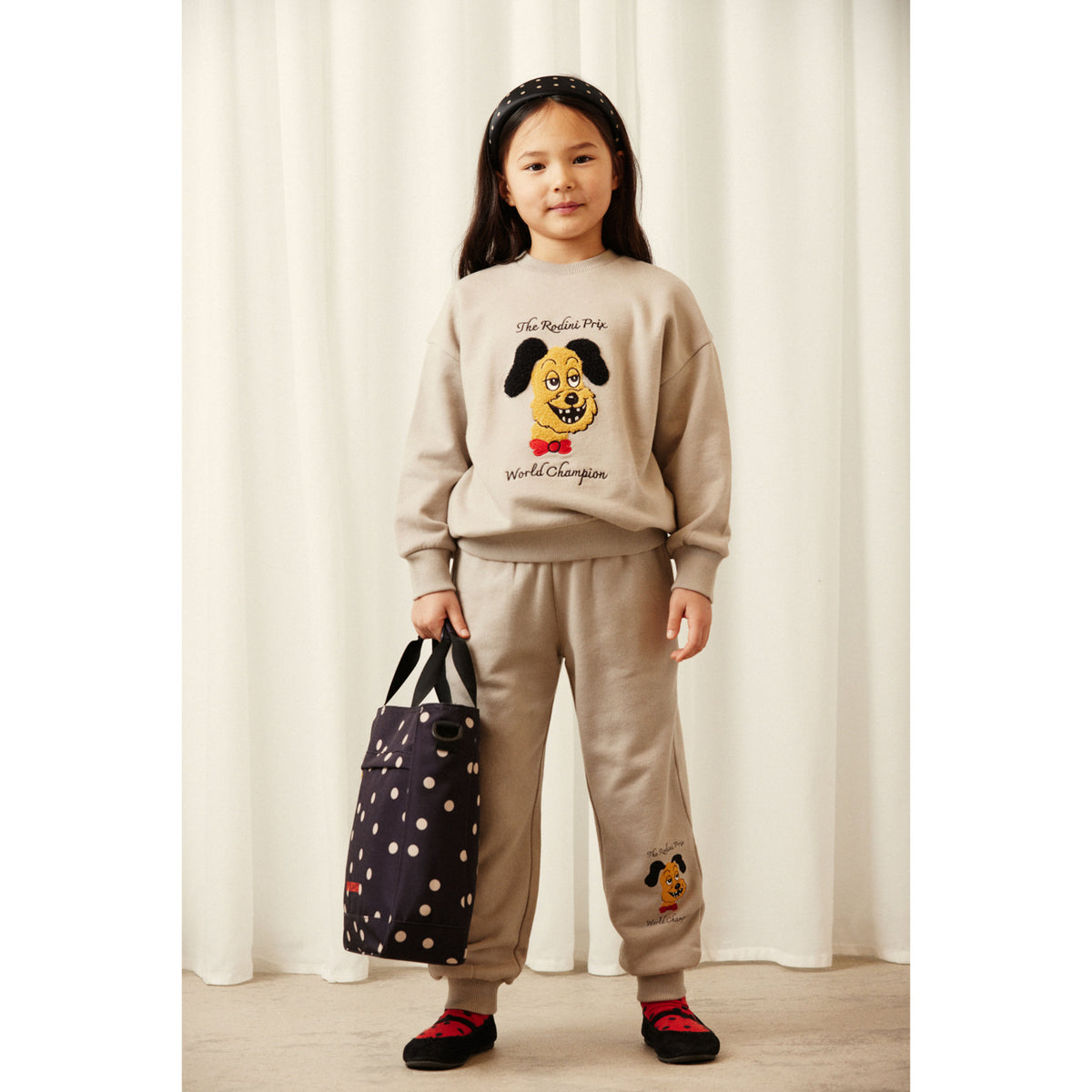 Mini Rodini Grey Rodini Prix Chenille Collegegenser
