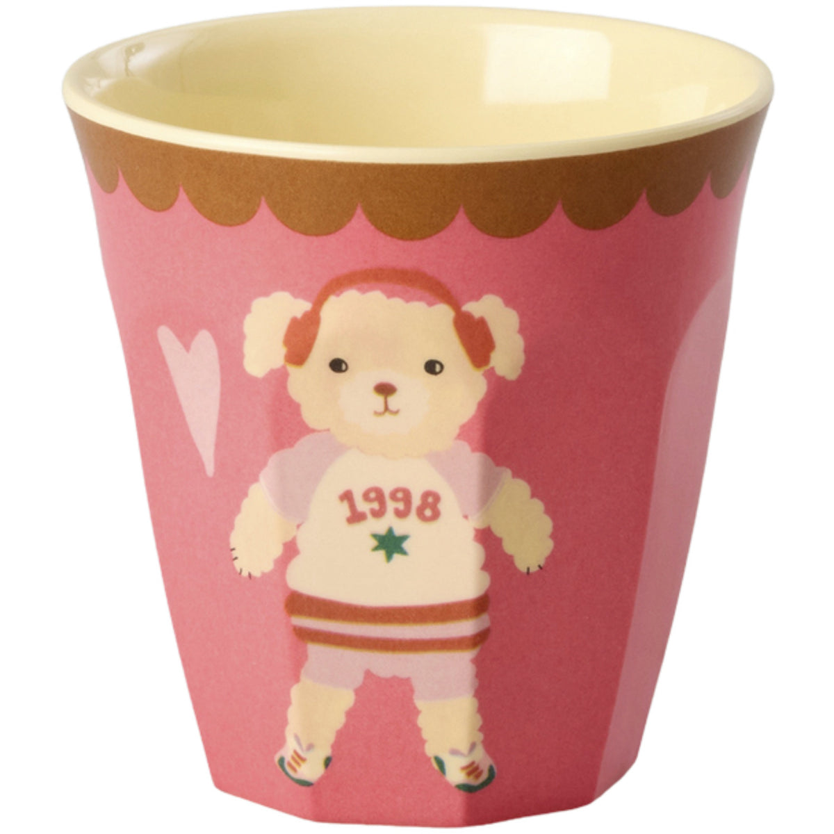 Rice Melamin Kids Kopp Med Pink Musikk Band Print - Small - 6 Pakke - 160 Ml