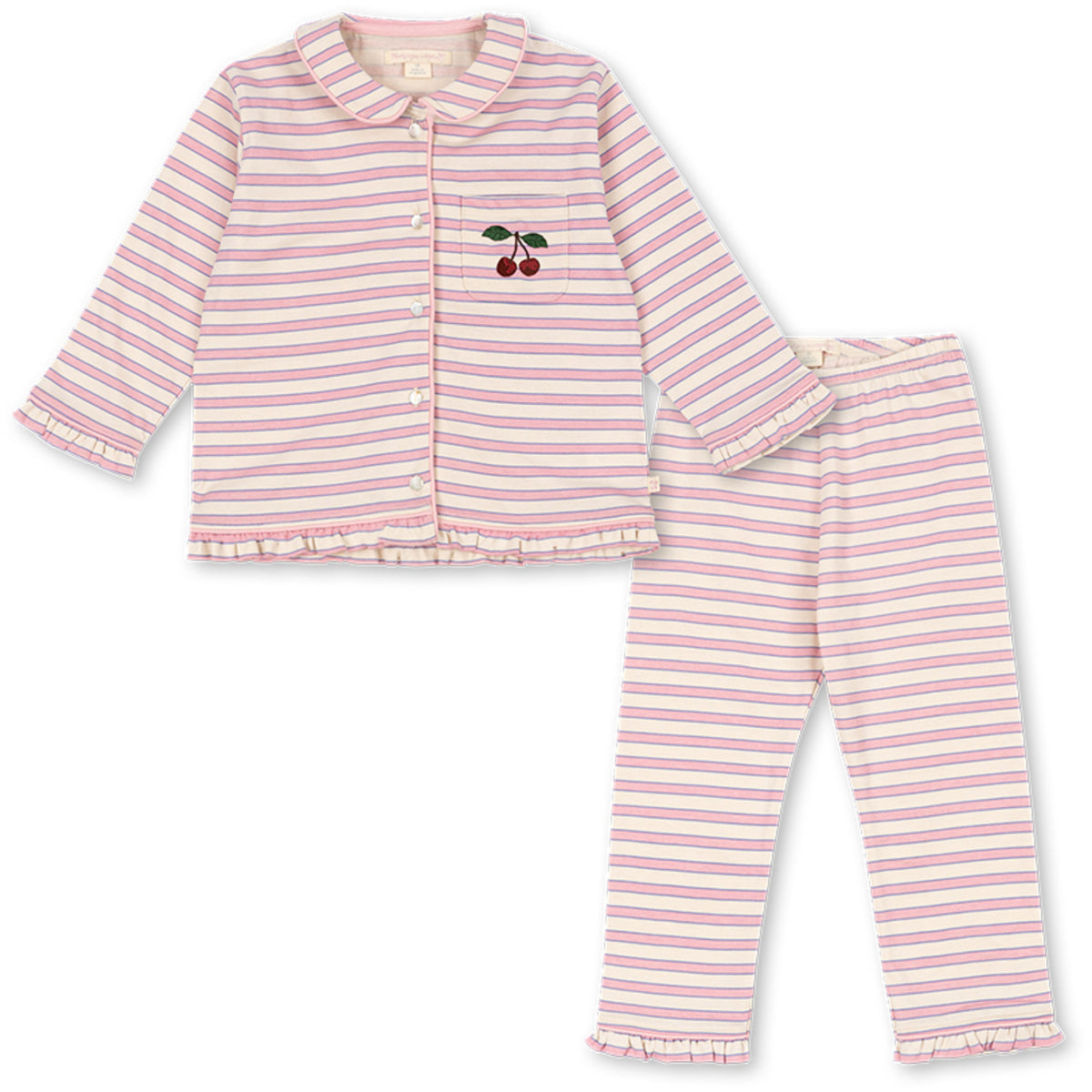 Konges Sløjd Lolly Stripe Pio Frill Sett Gots