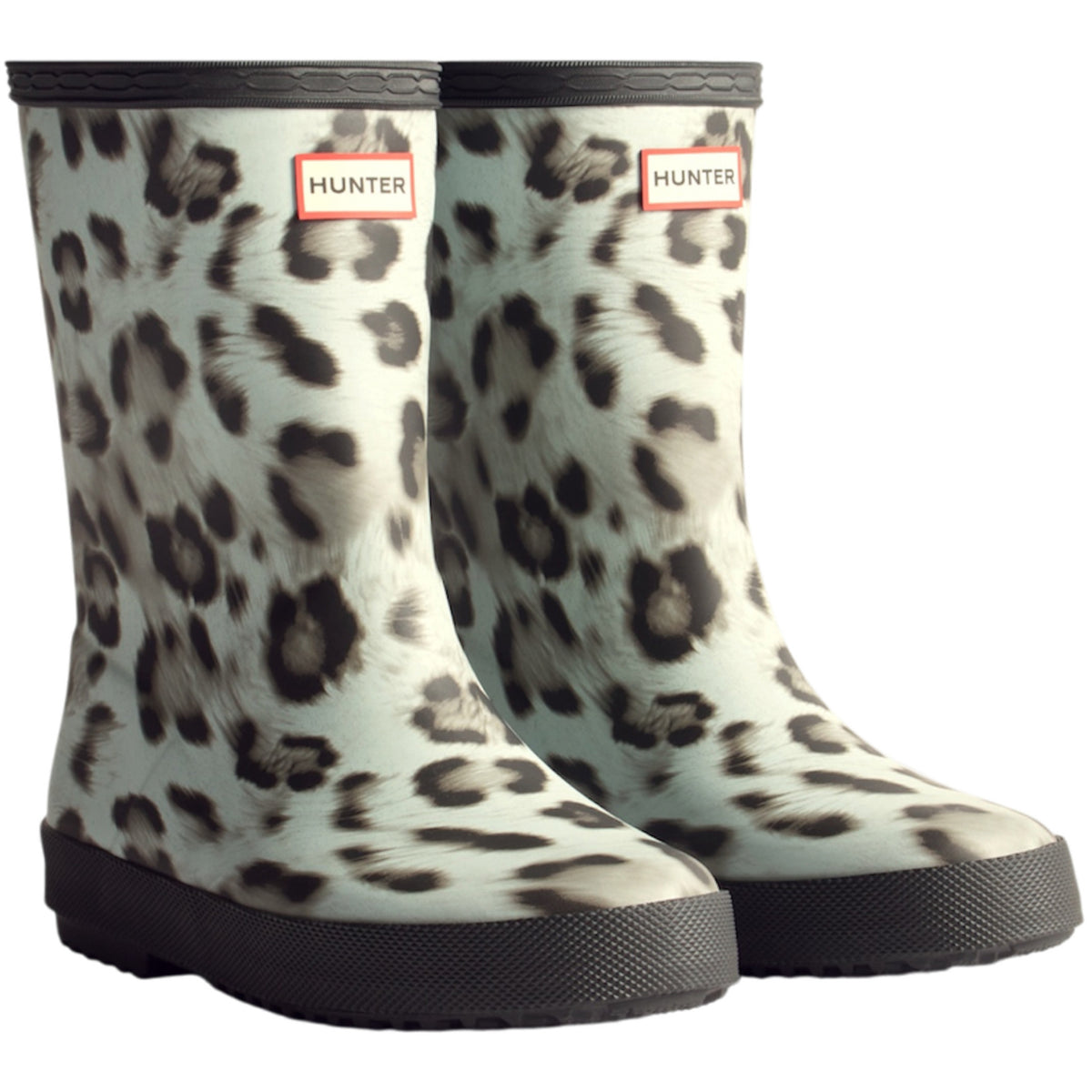 Hunter Snow Leopard/Black Kids First Insulated Snow Leopard Støvler