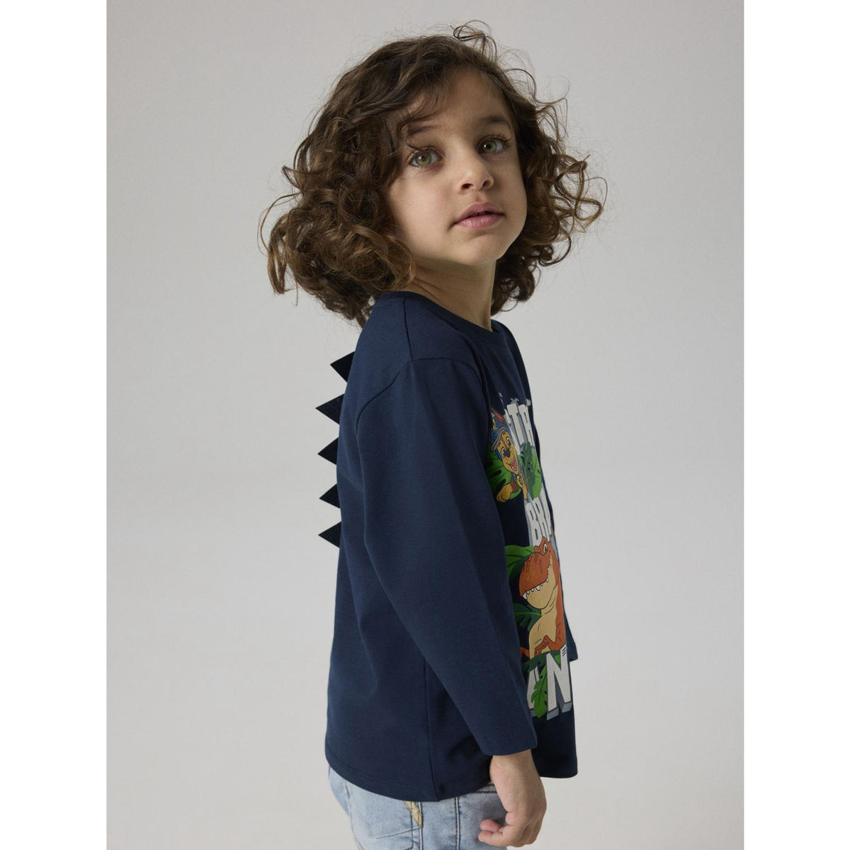 Name It Navy Blazer Nmmjik Paw Ls Nreg Topp Box Noos Cplgm