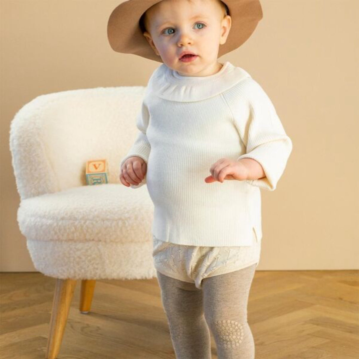 Gobabygo Sand Crawling Strømpebukser Organic Bomull