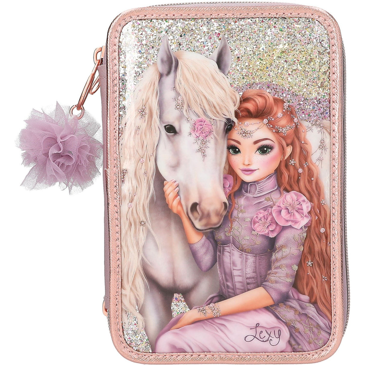 TOPModel Viva Violet Triple Pencil Case