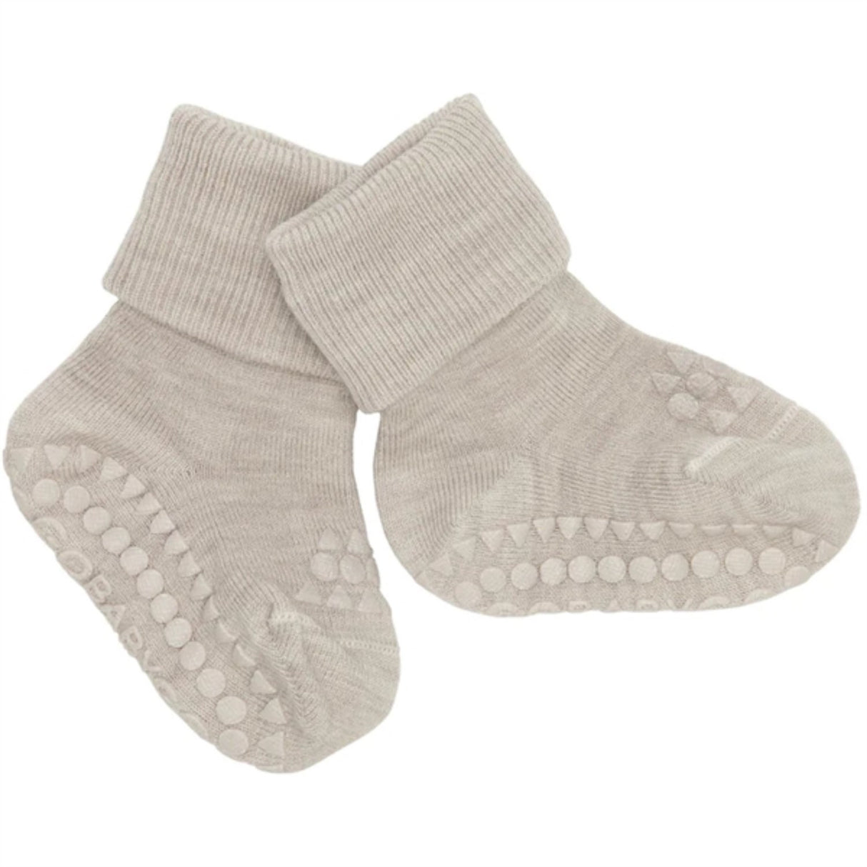 Gobabygo Sand Non-Slip Strømper I Merino Ull