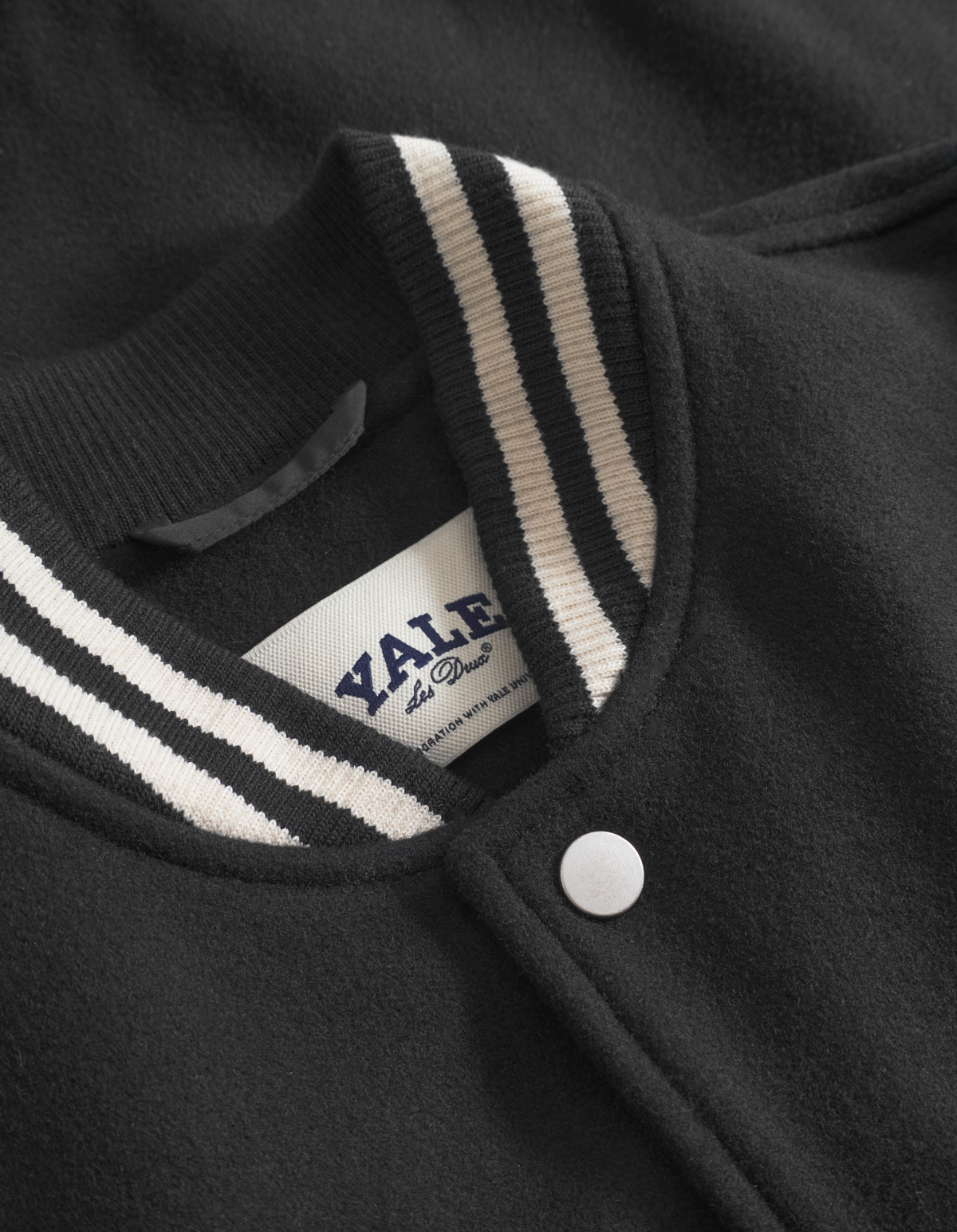 Les Deux Kids Black/Black Yale Ull Varsity Jakke KIDS