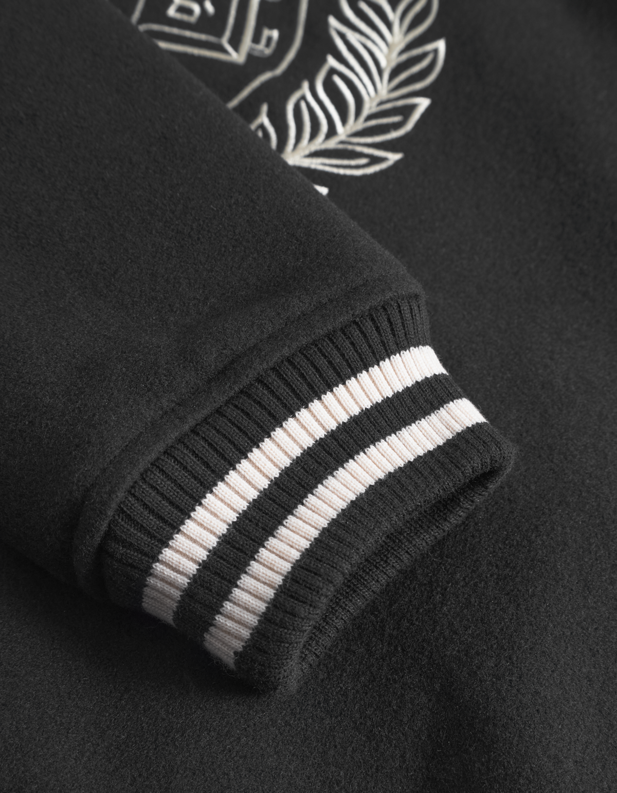 Les Deux Kids Black/Black Yale Ull Varsity Jakke KIDS