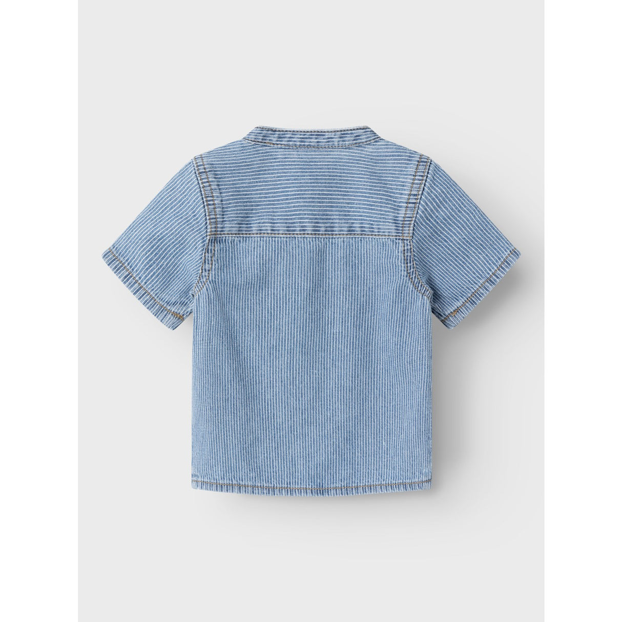Name It Light Blue Denim Leo Stripe Denim Skjorte