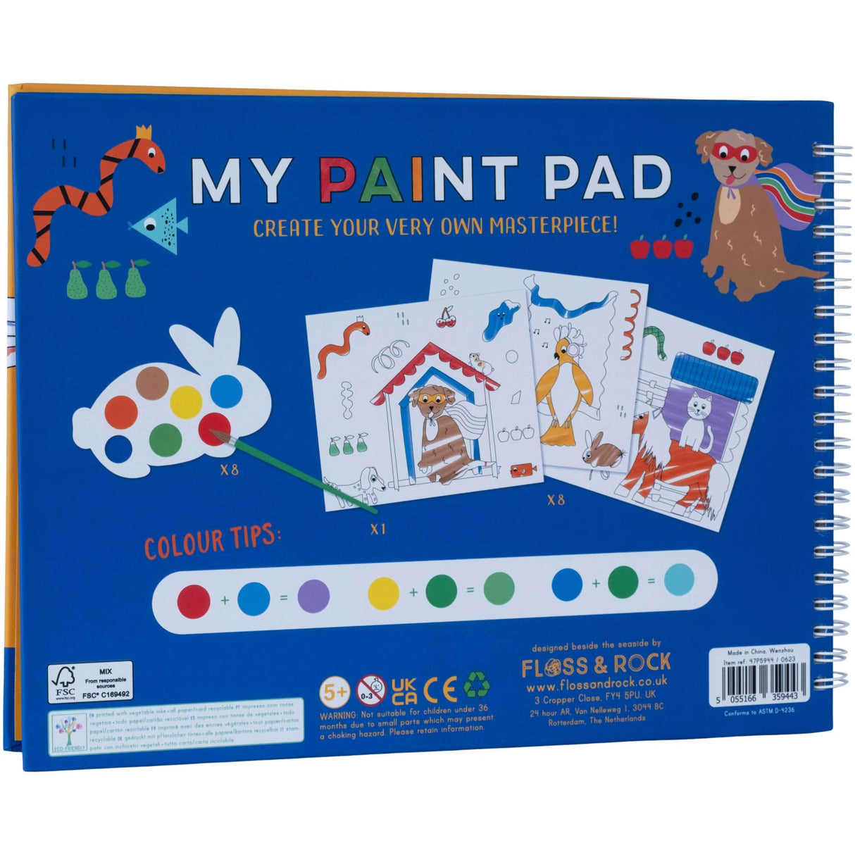 Floss & Rock Min maler palette Pets