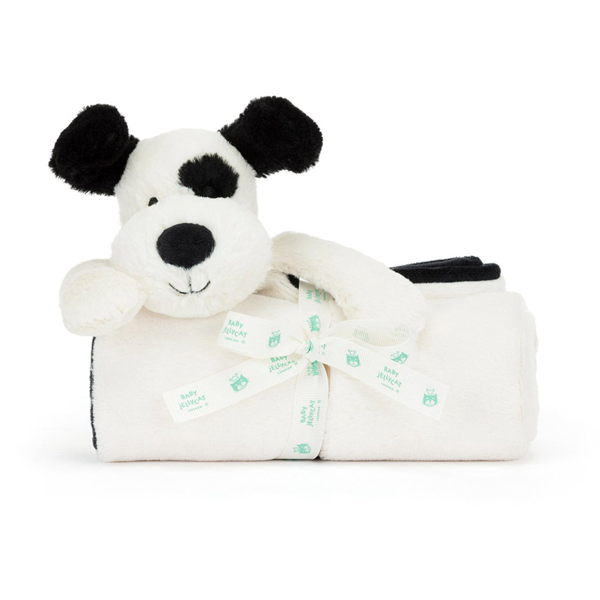 Jellycat Bashful Black & Cream Valp Blankie