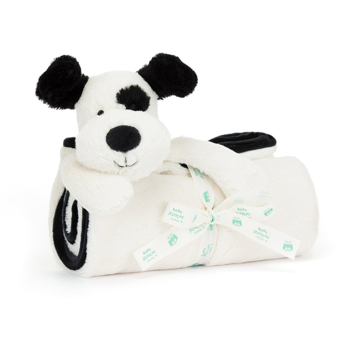 Jellycat Bashful Black & Cream Valp Blankie