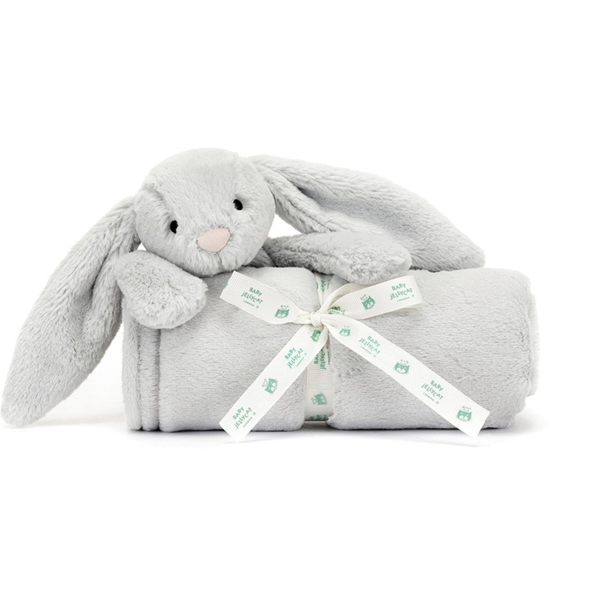 Jellycat Bashful Sølv Bunny Blankie