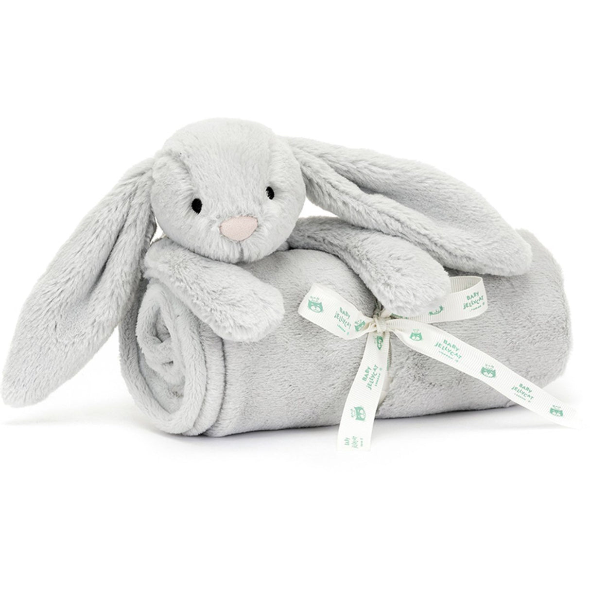 Jellycat Bashful Sølv Bunny Blankie