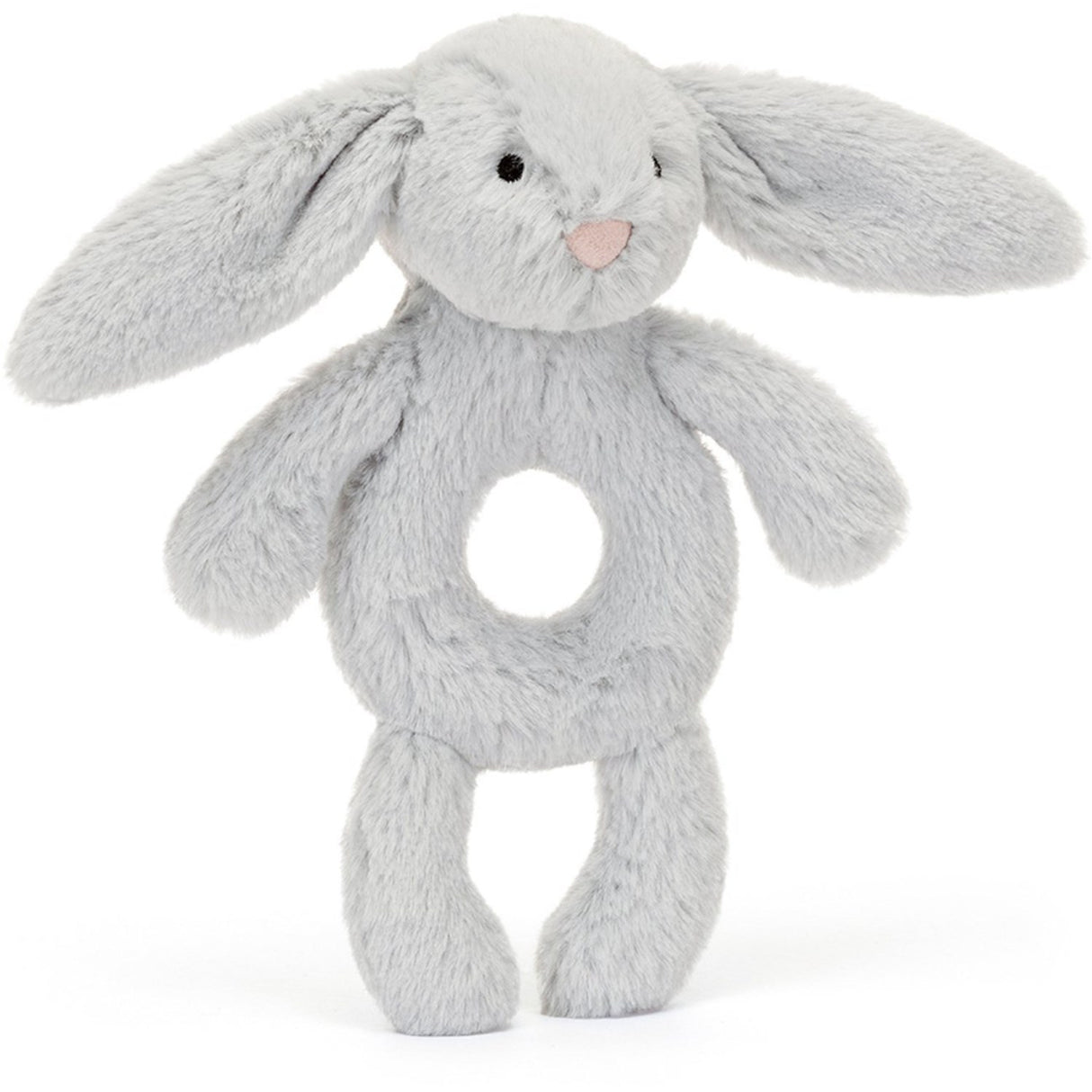 Jellycat Bashful Sølv Bunny Ring Rattle