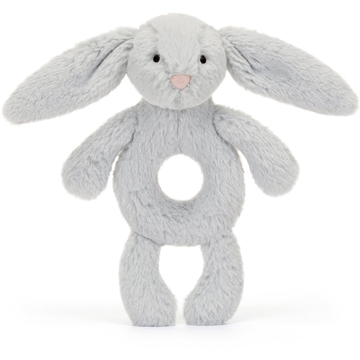 Jellycat Bashful Sølv Bunny Ring Rattle