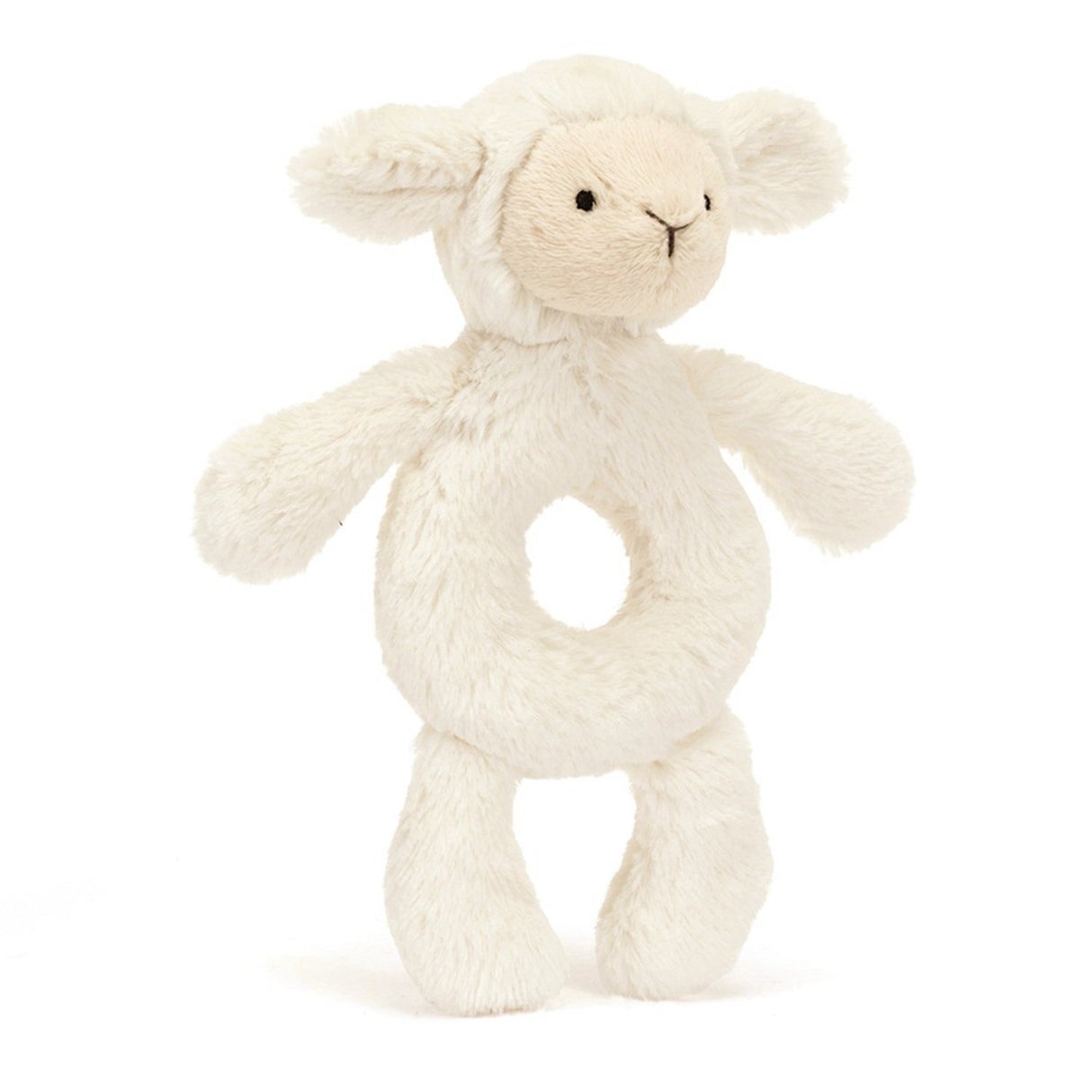 Jellycat Bashful Lam Ring Rattle