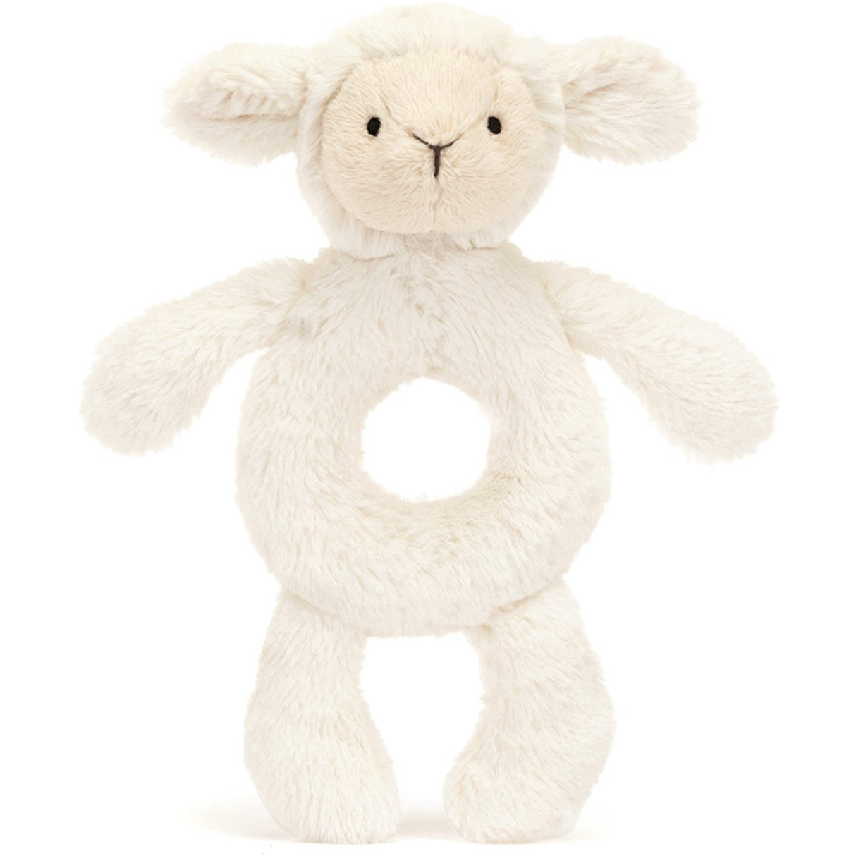 Jellycat Bashful Lam Ring Rattle