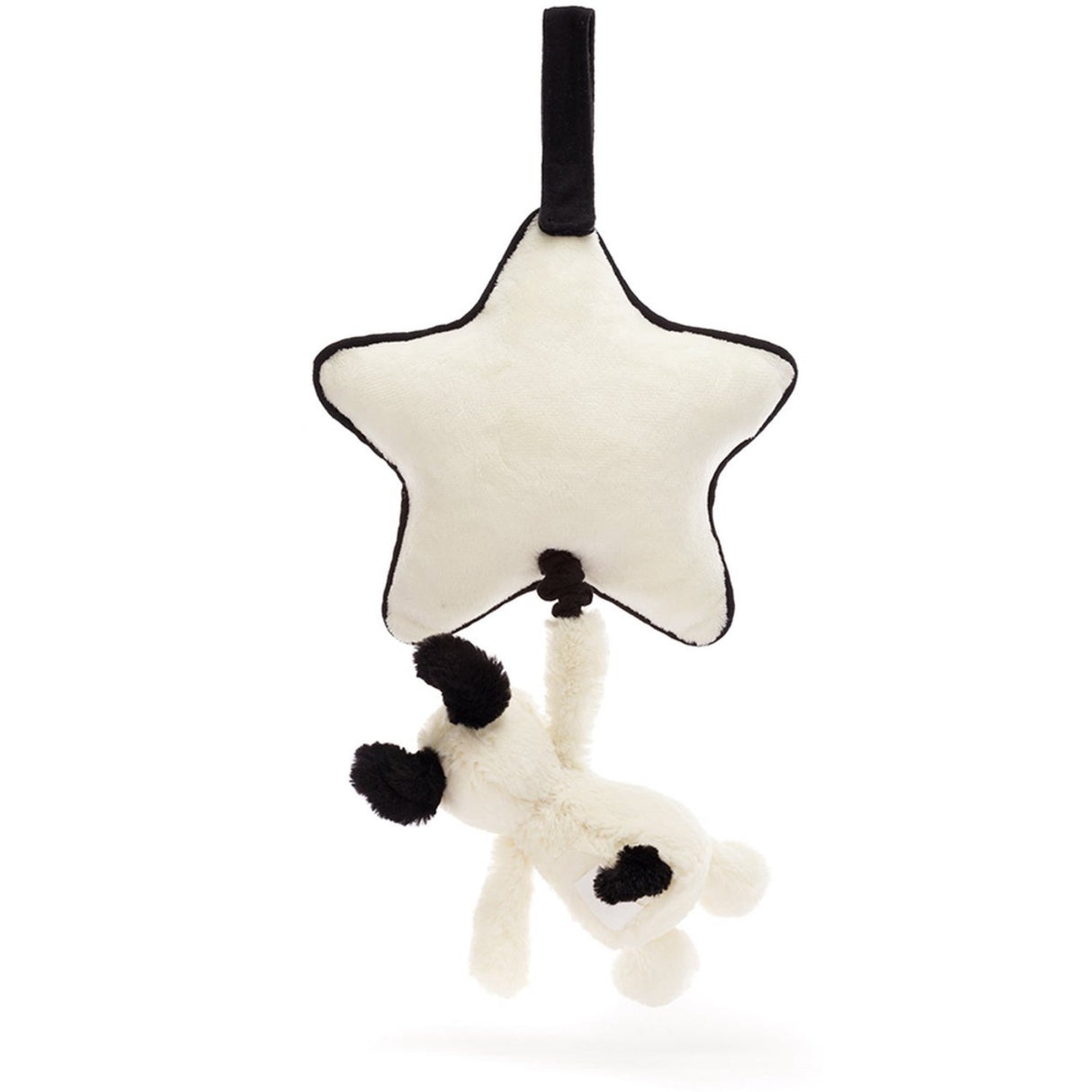 Jellycat Bashful Black & Cream Puppy Musikuro