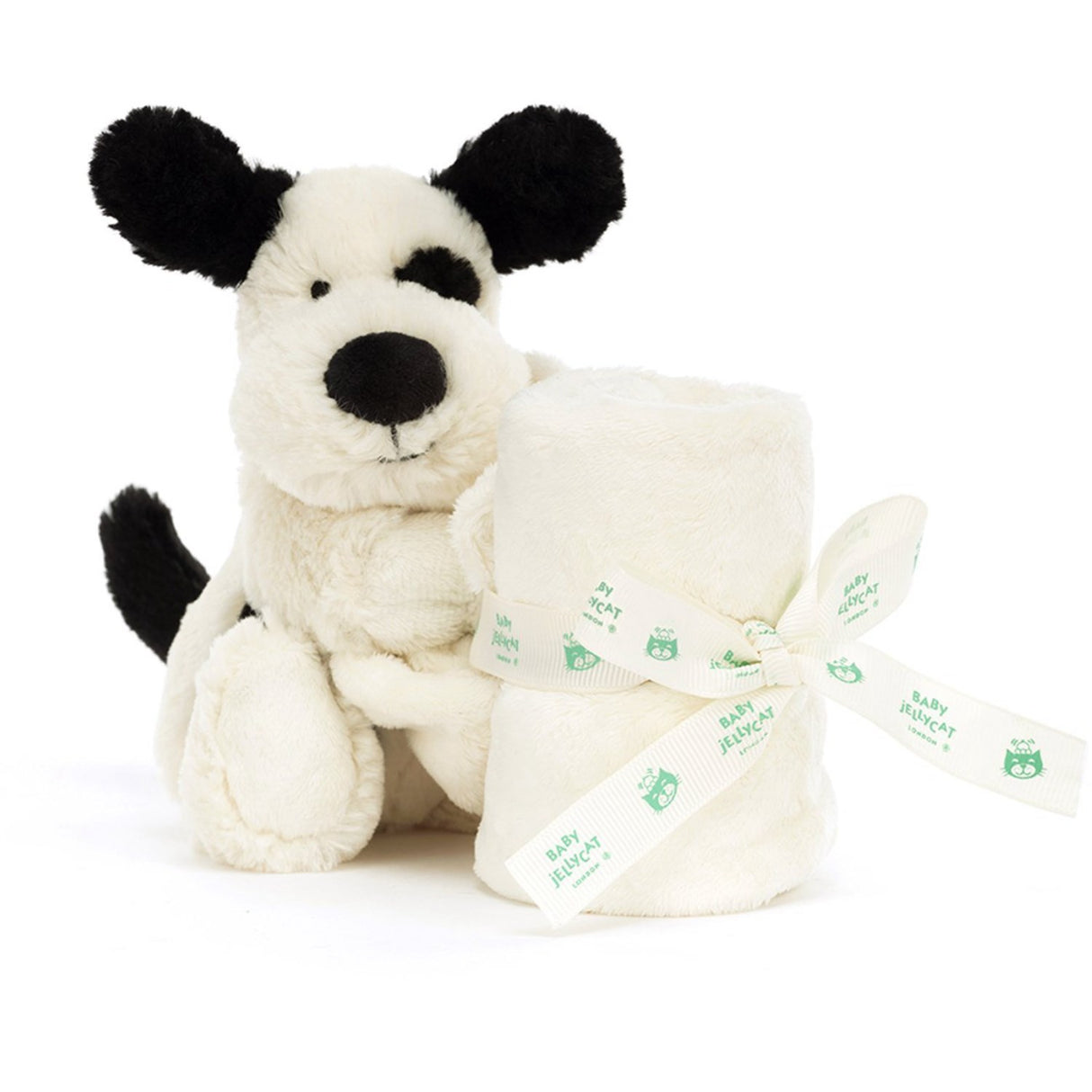 Jellycat Bashful Black & Cream Valp smokk