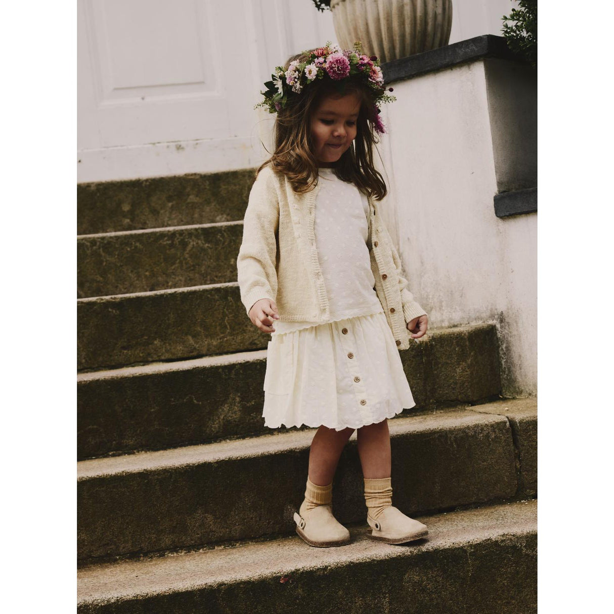 Lil'Atelier Coconut Milk Hirsa Skjørt