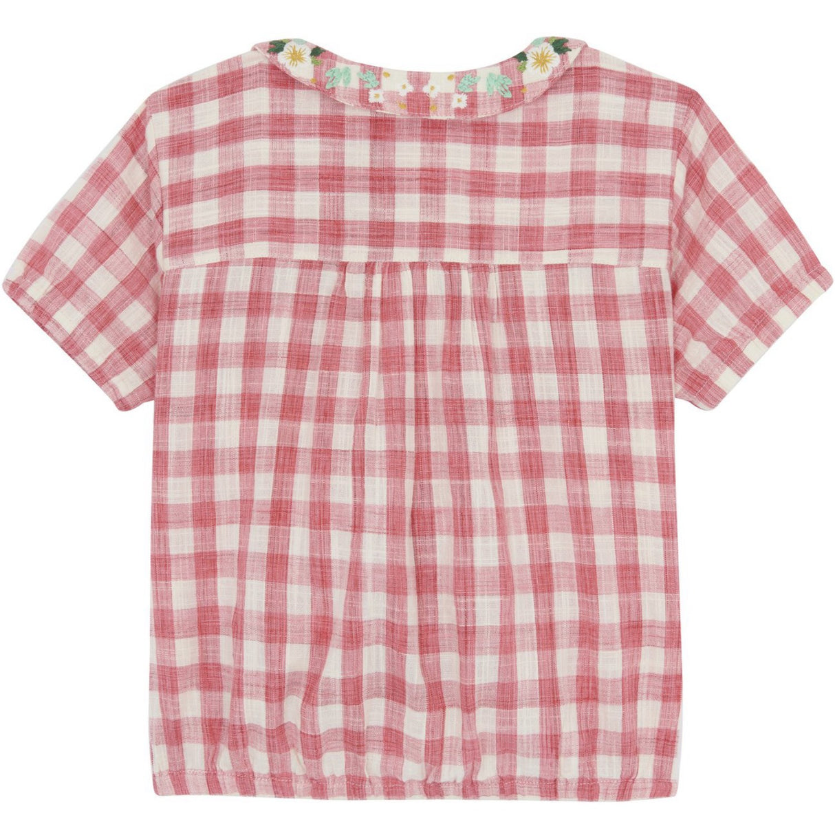 BONTON Carreau Rouge Airelle Bluse