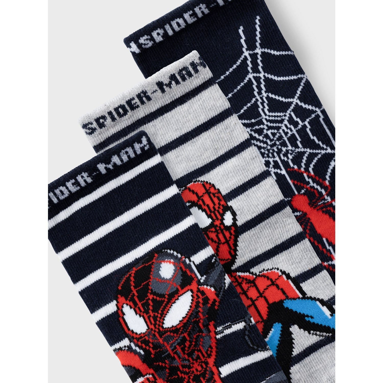 Name It Dark Sapphire Muksi Spiderman Strømper 3-pack 2