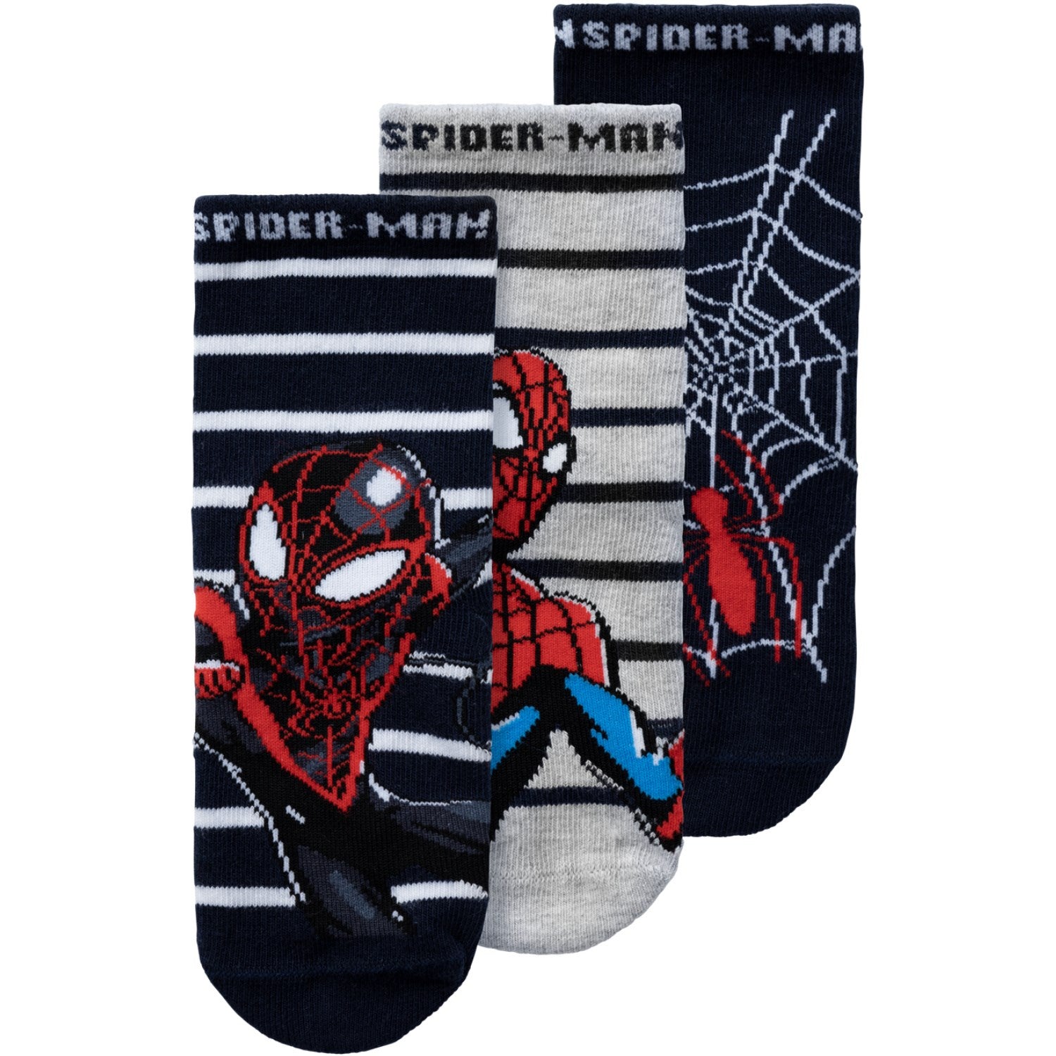 Name It Dark Sapphire Muksi Spiderman Strømper 3-pack