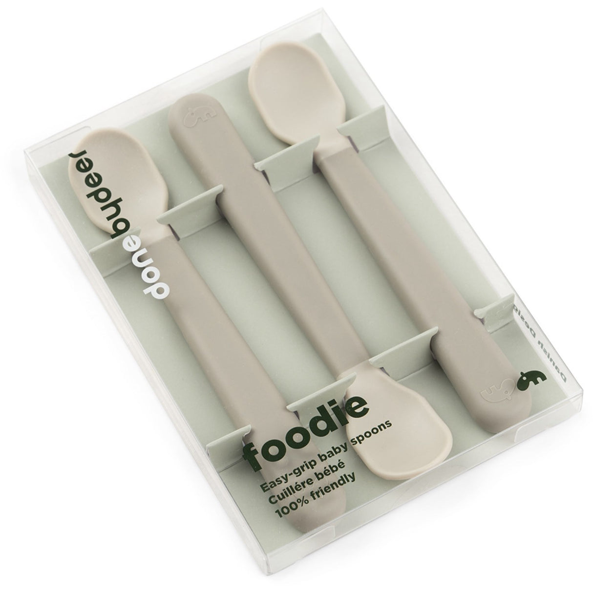 DonebyDeer Foodie Easy-Grip Babyske 3-Pakningningning Sand