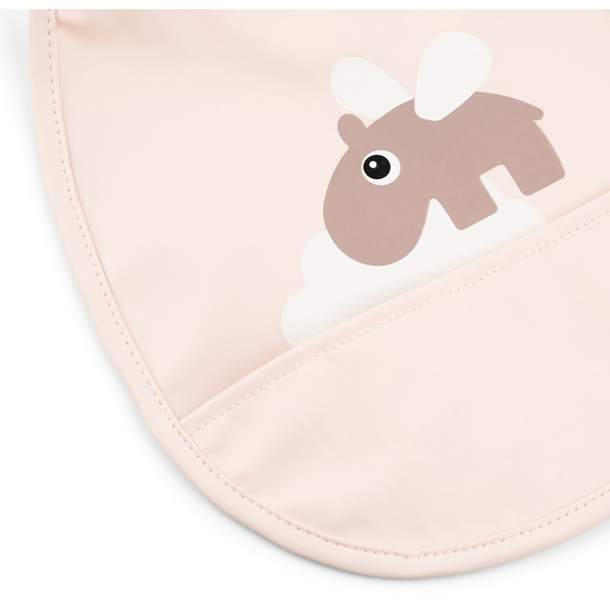 DonebyDeer Mini Bib m/Pocket 2 stk. Happy Clouds Powder